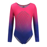 Maxbell Girls One-Piece Leotard Athletic Dance Gymnastics Bodysuit 10 Pink+Blue