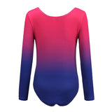 Maxbell Girls One-Piece Leotard Athletic Dance Gymnastics Bodysuit 10 Pink+Blue