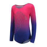Maxbell Girls One-Piece Leotard Athletic Dance Gymnastics Bodysuit 10 Pink+Blue