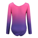Maxbell Girls One-Piece Leotard Athletic Dance Gymnastics Bodysuit 8 Pink+Purple