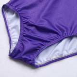 Maxbell Girls One-Piece Leotard Athletic Dance Gymnastics Bodysuit 6 Blue+Purple