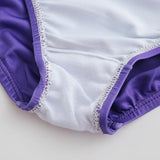 Maxbell Girls One-Piece Leotard Athletic Dance Gymnastics Bodysuit 6 Blue+Purple
