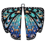 Maxbell Butterfly Wings Shawl Scarves Beach Wrap Party Cosplay Props Christmas Blue