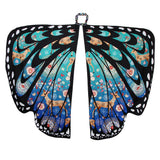 Maxbell Butterfly Wings Shawl Scarves Beach Wrap Party Cosplay Props Christmas Blue