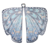Maxbell Butterfly Wings Shawl Scarves Beach Wrap Party Cosplay Props Christmas Blue