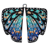 Maxbell Butterfly Wings Shawl Scarves Beach Wrap Party Cosplay Props Christmas Blue