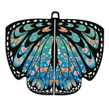Maxbell Butterfly Wings Shawl Scarves Beach Wrap Party Cosplay Props Christmas Blue