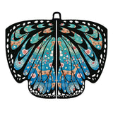 Maxbell Butterfly Wings Shawl Scarves Beach Wrap Party Cosplay Props Christmas Blue