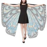 Maxbell Butterfly Wings Shawl Scarves Beach Wrap Party Cosplay Props Christmas Blue