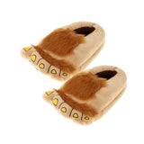 Maxbell Novelty Christmas Furry Hobbit Bigfoot Slippers Indoor Shoes for Men Women