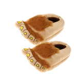 Maxbell Novelty Christmas Furry Hobbit Bigfoot Slippers Indoor Shoes for Men Women
