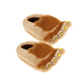 Maxbell Novelty Christmas Furry Hobbit Bigfoot Slippers Indoor Shoes for Men Women