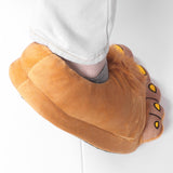 Maxbell Novelty Christmas Furry Hobbit Bigfoot Slippers Indoor Shoes for Men Women