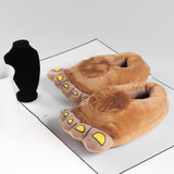 Maxbell Novelty Christmas Furry Hobbit Bigfoot Slippers Indoor Shoes for Men Women