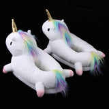 Cute Plush Animal Unicorn Slipper Indoor Home Winter Slipper House Shoes White