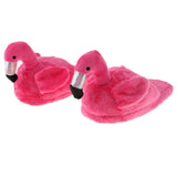 Flamingo Soft Plush Warm Slippers Home Indoor Shoes Gifts Half Slippers Rose