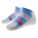 Maxbell Women Girls Cute Cartoon Animal Pattern Socks Cotton Warm Socks Light Blue