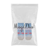 Maxbell Women Girls Cute Cartoon Animal Pattern Socks Cotton Warm Socks Light Blue