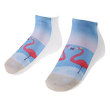 Maxbell Women Girls Cute Cartoon Animal Pattern Socks Cotton Warm Socks Light Blue