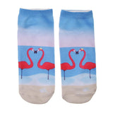 Maxbell Women Girls Cute Cartoon Animal Pattern Socks Cotton Warm Socks Light Blue