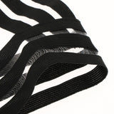 Maxbell Men's Punk Body Chest Harness Elastic Shoulder Strap Lingerie Costume  Black