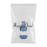 Maxbell Men's Sexy Elastic Halter Body Chest Strap Harness Top Briefs Set Blue