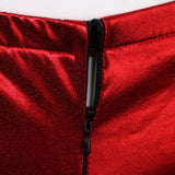 Maxbell Men's Sexy Elastic Halter Body Chest Strap Harness Top Briefs Set Red