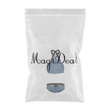 Maxbell Men's Sexy Elastic Halter Body Chest Strap Harness Top Briefs Set Light Blue