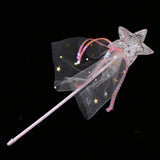 Maxbell Shiny Star Shape Princess Fairy Wands for Kids Girls Party Supplies