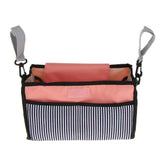 Maxbell Mommy Bag Pushchair Pram Baby Nappy Changing Bag Handbag Pink Stripe