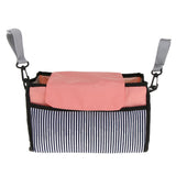 Maxbell Mommy Bag Pushchair Pram Baby Nappy Changing Bag Handbag Pink Stripe