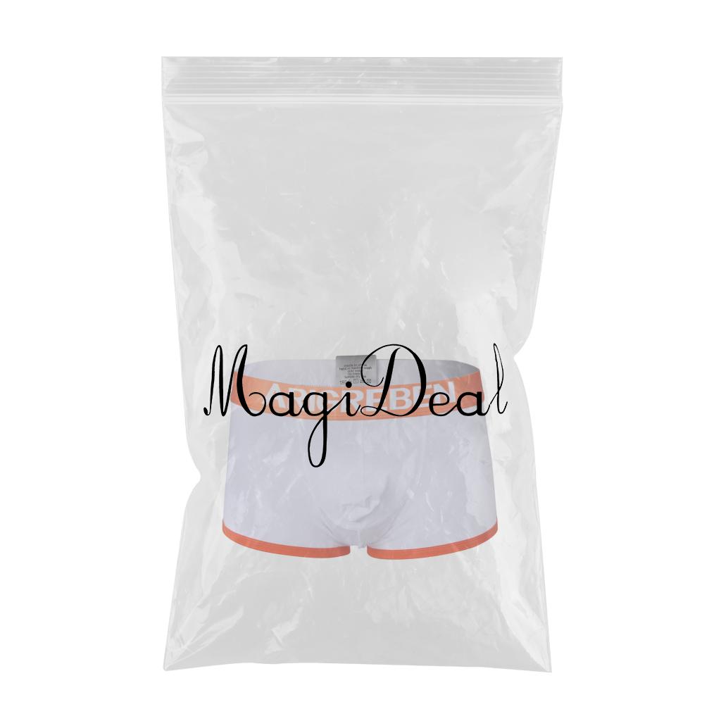 Men Briefs Mesh Bulge Pouch Boxers Underwear Shorts Male Panties 2XL White