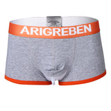 Men Briefs Mesh Bulge Pouch Boxers Underwear Shorts Male Panties M Gray