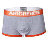 Men Briefs Mesh Bulge Pouch Boxers Underwear Shorts Male Panties L Gray