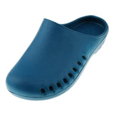 Maxbell Unisex Non Slip Chef Doctor Clog Oil Water Resistant Work Lightweight Shoes 26cm Blue