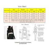 Max Gothic Womens Sexy Hoodies Bandage Metal Crop Tops Pullover Sweatshirts  S