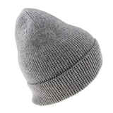 Classic Unisex Knitted Beanie Watch Cap Winter Drivers Skull Hat Grey