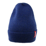 Classic Unisex Knitted Beanie Watch Cap Winter Drivers Skull Hat Blue