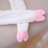 Funny Plush Piggy Hat Pig Ears Movable Popping Up Pressing The Paws White