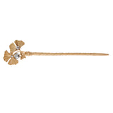 Maxbell Women's Vintage Chinese Gold Leaves Pearls Hair Pin Hair Stick Gold design 1