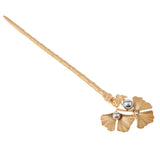 Maxbell Women's Vintage Chinese Gold Leaves Pearls Hair Pin Hair Stick Gold design 1
