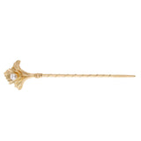 Women's Vintage Chinese Gold Leaves Pearls Hair Pin Hair Stick Gold design 2