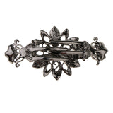 Maxbell Vintage Crystal Flower Hair Claws Clamps Hair Jewelry for Womens Girls Red