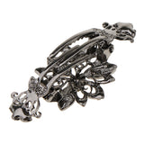 Maxbell Vintage Crystal Flower Hair Claws Clamps Hair Jewelry for Womens Girls Red