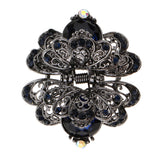 Maxbell Vintage Crystal Flower Hair Claws Clips Hair Jewelry for Womens Girls Blue