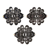 Maxbell Vintage Crystal Flower Hair Claws Clips Hair Jewelry for Womens Girls Blue