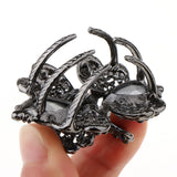 Maxbell Vintage Crystal Flower Hair Claws Clips Hair Jewelry for Womens Girls Blue