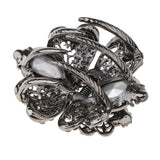 Maxbell Vintage Crystal Flower Hair Claws Clips Hair Jewelry for Womens Girls Blue