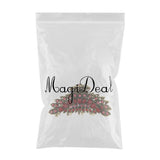 Maxbell Women Large Hair Claw Jaw Clips Metal Rhinestones Crystal Hairpin Red