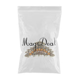 Maxbell Women Large Hair Claw Jaw Clips Metal Rhinestones Crystal Hairpin Brown